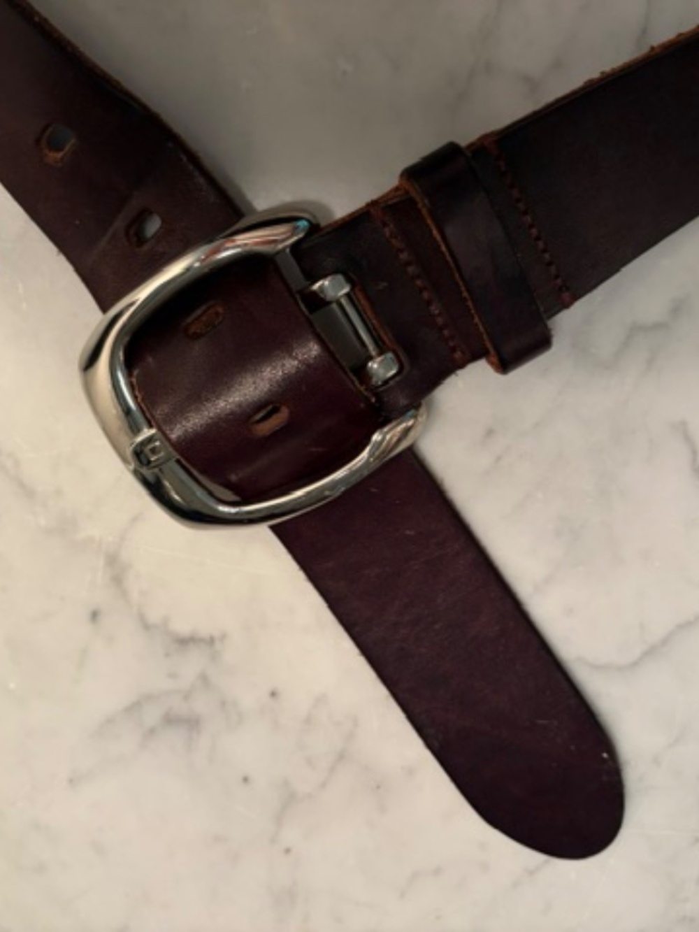 Dolce & Gabbana Heavy Brown Leather Belt